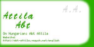 attila abt business card